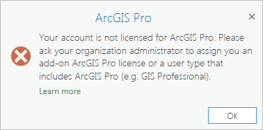 arcgis pro licenses